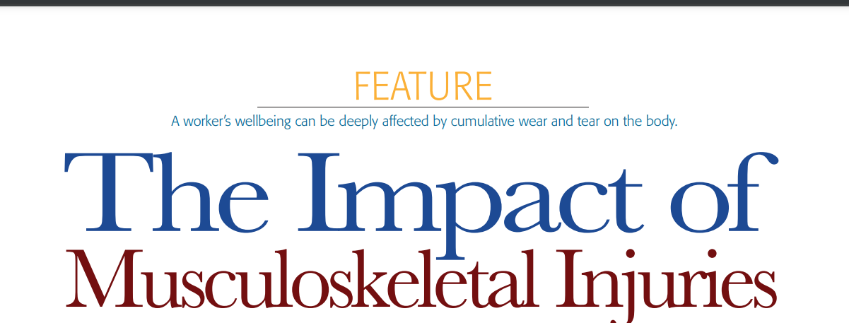 The Impact of Musculoskeletal Injuries